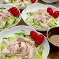 ♡てるてる♡'s cooksnap of when they made 自家製ゴマダレでバンバンジー.
