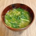 ♧ぴの字♧'s cooksnap of when they made 超簡単！かぶの葉のお味噌汁.
