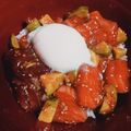 ＊ちゃちゅ＊'s cooksnap of when they made 絶品！アボカドサーモンマグロのユッケ丼.