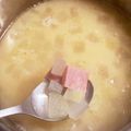 みりちゃん♪'s cooksnap of when they made ❤️赤ウリの⭐︎みそ汁❤️.