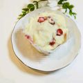 mamaRD's cooksnap of when they made 3分待ってね^^いちごみるく蒸しパン。。.