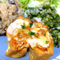 YUH♡ママ's cooksnap of when they made 厚揚げのキムチチーズ焼き♪♪.