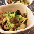 stot's cooksnap of when they made ソッコーおつまみ③ミツバとしめじのお浸し.