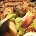 ☆watabon☆'s cooksnap of when they made 炊飯器で簡単★もち麦入り鶏ごぼうご飯.