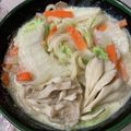 ぴよ彦85's cooksnap of when they made 豆乳うどん(*^^*)！.