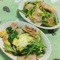 赤い電話's cooksnap of when they made ずぼら母ちゃんの小松菜と卵炒め.