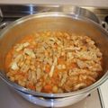 ☆angel's cooksnap of when they made 豚モツとひよこ豆の白ワイン煮込み.