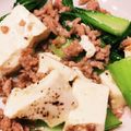 はろーもえか's cooksnap of when they made ヘルシー!豆腐とチンゲン菜のひき肉炒め.