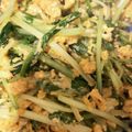 ゆずうさこ's cooksnap of when they made 大量消費☆水菜と卵炒め✨白ご飯に合うよ☆.