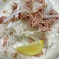 エンゾウ999's cooksnap of when they made 切り方を変えるだけシャキシャキ大根サラダ.