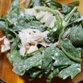 kumitch's cooksnap of when they made 春菊と白菜の塩昆布サラダ.
