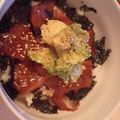 ちこ＆たこ's cooksnap of when they made かつおの漬け丼アボカド添え.