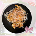 ☆hironon☆'s cooksnap of when they made ５分で簡単！もやしと油揚げの炒め物.