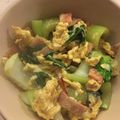 匡史さん's cooksnap of when they made チンゲン菜とベーコンの卵炒め.