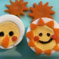 ペコポコBOX's cooksnap of when they made ゆで卵deおひさま＊キャラ弁おかず.