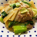 ムギたろう's cooksnap of when they made 簡単おかずのもう一品豚肉と長芋の味噌炒め.