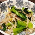 machan37's cooksnap of when they made 雪菜ともやしのおひたし.