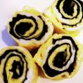 クックE04FUY☆'s cooksnap of when they made 卵一個でもくるくる上手く巻ける海苔卵焼き.