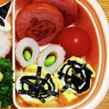 クックE04FUY☆'s cooksnap of when they made ハロウィン弁当にも♥蜘蛛の巣の卵焼き.