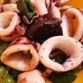 naki1227's cooksnap of when they made ◎イカと野菜のガーリックバター醤油炒め◎.