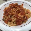 明日の風☆'s cooksnap of when they made シーフード*トマトソースパスタ.