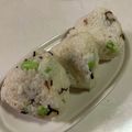 papikun's cooksnap of when they made 枝豆　塩昆布　チーズのおにぎり♡.
