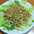 55才のおじさん's cooksnap of when they made もやし卵ソース炒め.