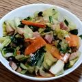 ポニーリボン's cooksnap of when they made パパっと1品♡ベーコンと野菜のごま炒め.