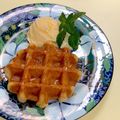 ルぴあ's cooksnap of when they made ～お家カフェ～カフェ風なワッフル盛り付け.