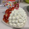 ショコサン's cooksnap of when they made 苺のプリンセスドレスケーキ.