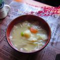 haruku221's cooksnap of when they made 炒めて根菜♥♡すいとん味噌汁.