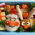 クックZDWAH8☆'s cooksnap of when they made アンパンマン クリスマス キャラ弁サンタ.