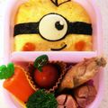 サイチョン's cooksnap of when they made ミニオン 簡単キャラ弁.