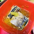 muumi☆'s cooksnap of when they made わさび酢醤油で鯖缶。.