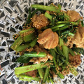 satopu☆'s cooksnap of when they made 鶏肉と小松菜の♪カレーマヨ♪炒め.
