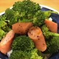kurozata's cooksnap of when they made ブロッコリーとウィンナーのカレー粉和え.