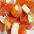 eユキさん's cooksnap of when they made 柿とクリームチーズの生ハム巻.