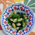 くネコまろす's cooksnap of when they made 冷凍むきあさりと冷凍法蓮草でバター炒め.