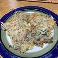 マロンクッキング♪'s cooksnap of when they made 塩昆布と豚肉入りチーズのジョン（チヂミ）.