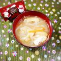 ふうはっちゃん's cooksnap of when they made もやし 人参 油揚げの味噌汁^^.