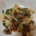もかもかと's cooksnap of when they made 牛肉キャベツ炒め.
