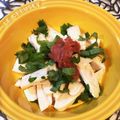 tikariri's cooksnap of when they made コンビニのサラダチキンを使った梅肉和え.