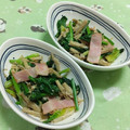 赤い電話's cooksnap of when they made 簡単！ほうれん草とベーコンのバター炒め.
