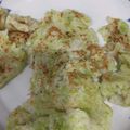 こよんた's cooksnap of when they made ✿離乳食✿　山芋とキャベツのお好み焼き.