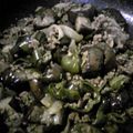 akiちｬん☆'s cooksnap of when they made 茄子・ピーマン・オクラの肉味噌炒め.