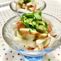 お料理ニャロメ's cooksnap of when they made 叩き長芋とちくわのわさび醤油.