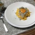 Sizuku。's cooksnap of when they made カルディのウニバターでしらすのせパスタ.
