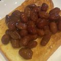 ＩＥＲＡ's cooksnap of when they made 金時豆トースト☆.