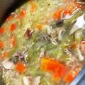 キュキュットさん's cooksnap of when they made コストコロティサリーチキンでスープ.