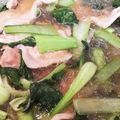 yumi☆0621's cooksnap of when they made ☆チンゲンサイと豚肉の安い～おかず☆.